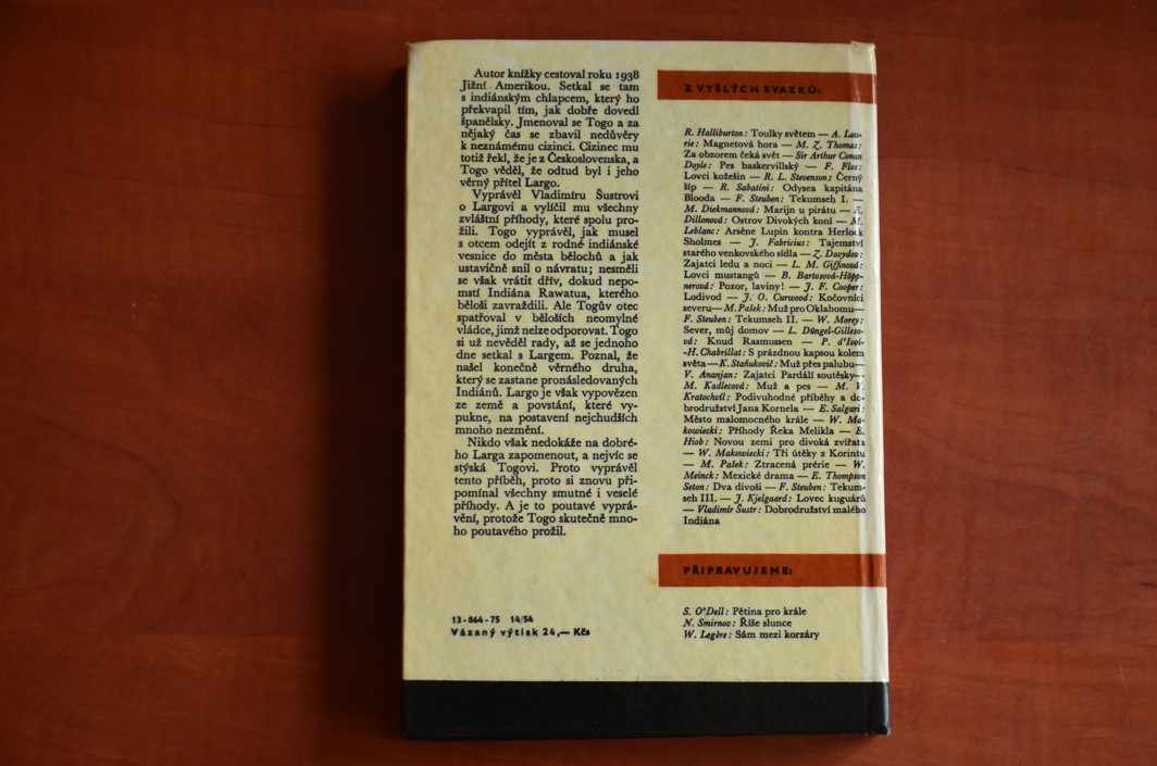 Dobrodružství malého indiána - KOD svazek 137 - Vladimír Šustr ilustrace Václav Junek (1975)