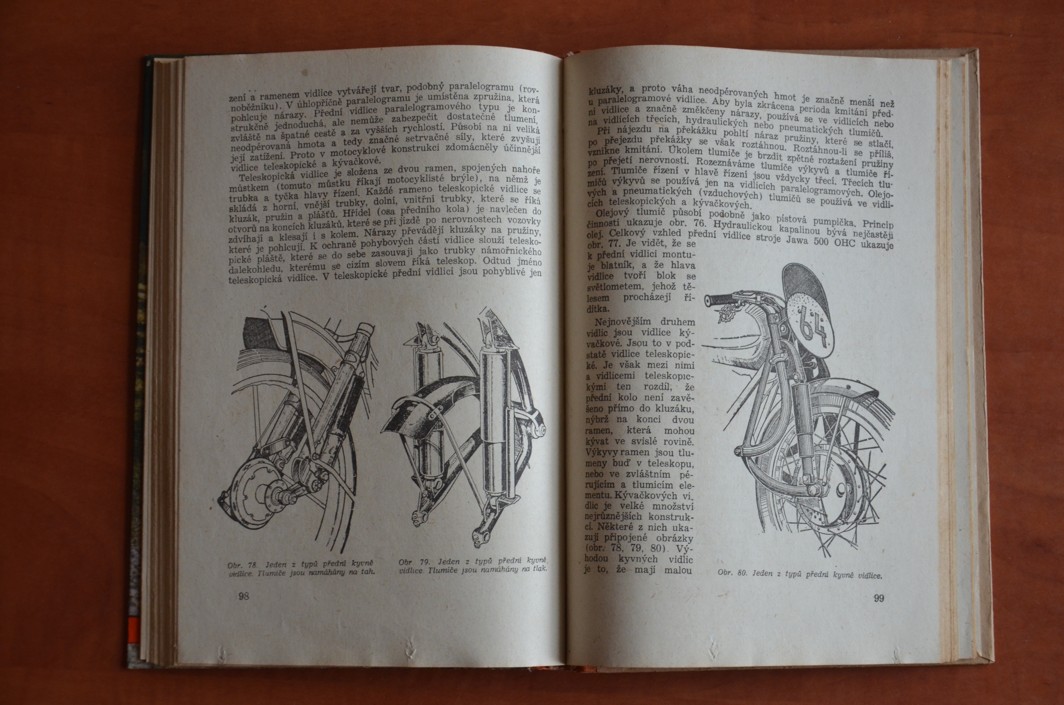UČEBNICE ŘIDIČE MOTOCYKLISTY (r. vyd. 1954)