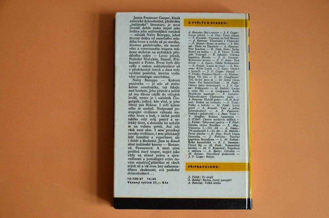 PRÉRIE - KOD svazek 92 - James Fenimore Cooper (1967)