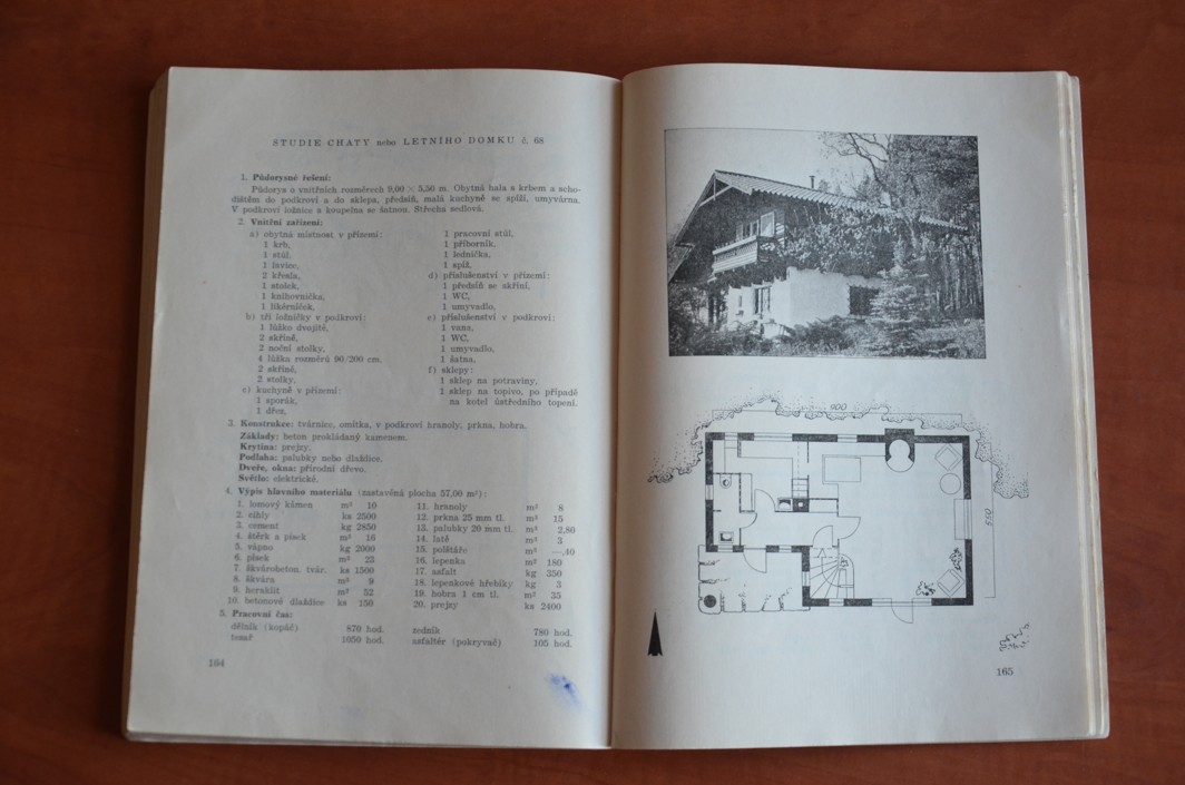 CHATY A LETNÍ DOMKY - architekt F. T. Klepáček (1955)
