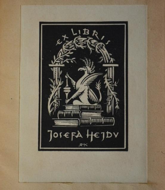 SYLVIE Vzpomínky na Valois - Gérard de Nerval (1909) ex libris Josef Hejda