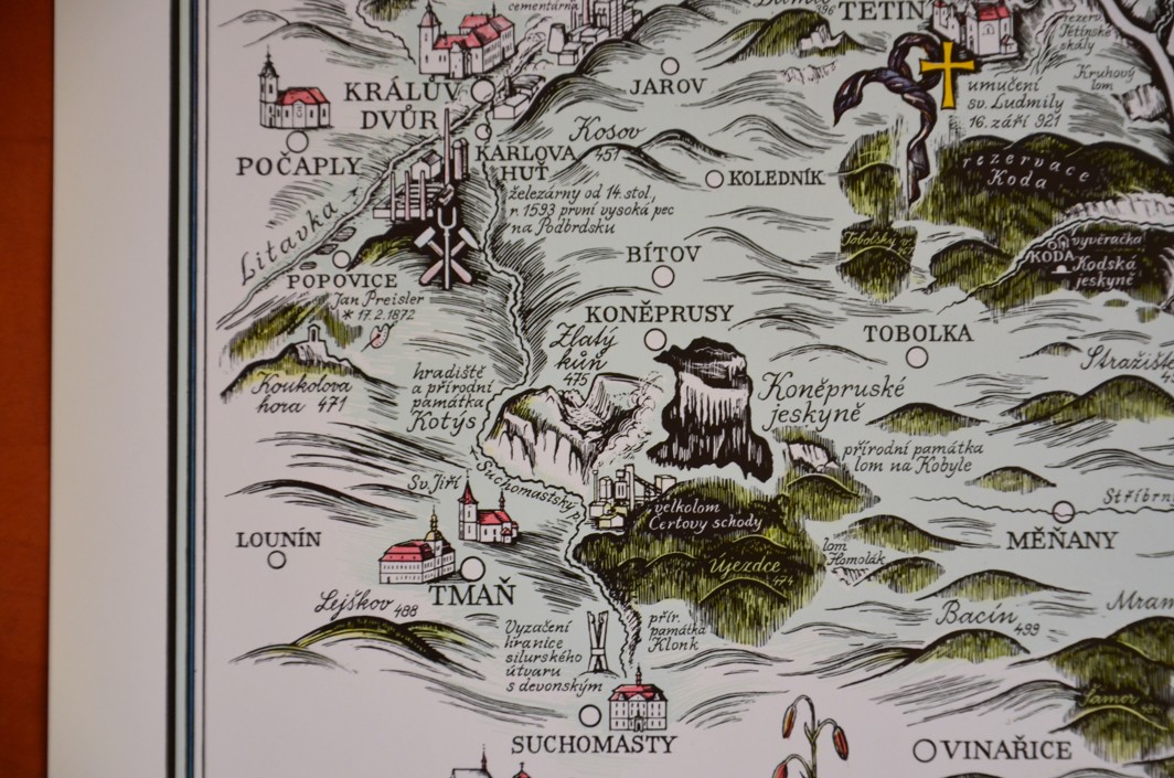 MAPA ČESKÝ KRAS - Jan Čáka