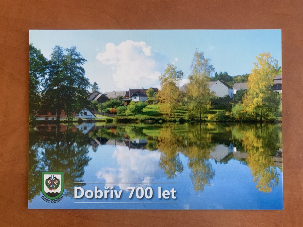Sada pohlednic DOBŘÍV 700 let 1325-2025 Brdy okres Rokycany BARON 2025