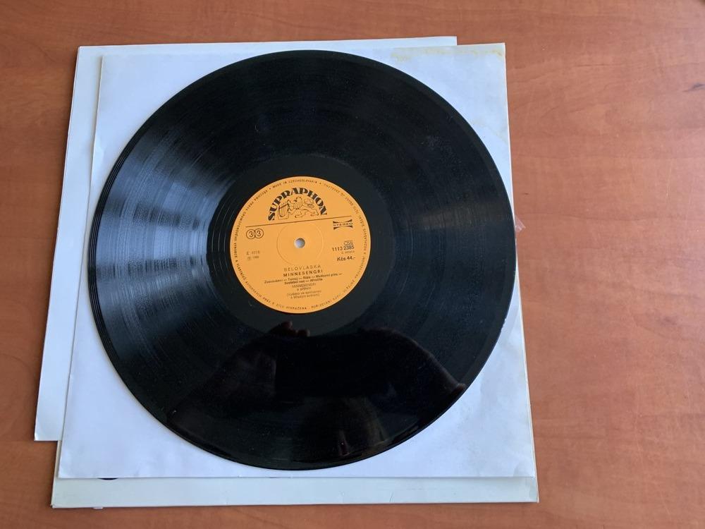 LP MINNESENGŘI Bělovláska SUPRAPHON 1980 - s přílohou