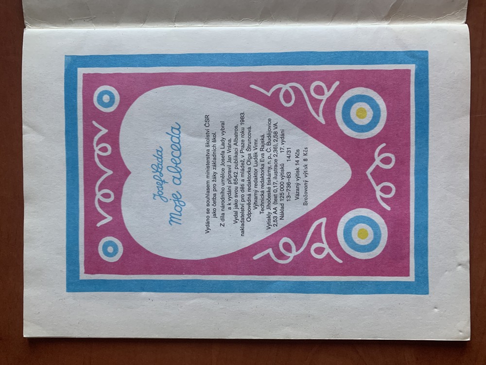 MOJE ABECEDA Josef Lada (1983)