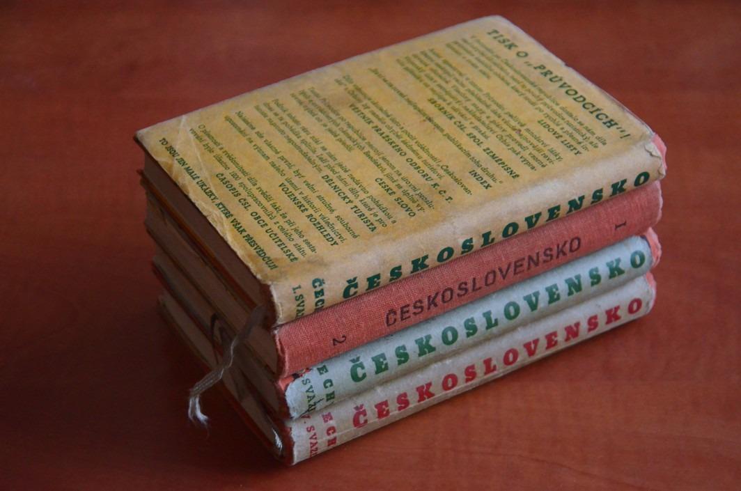 ČESKOSLOVENSKO - ZEMĚ ČESKÁ - Průvodce ORBIS 1936-1937 I. II. III. IV. díl