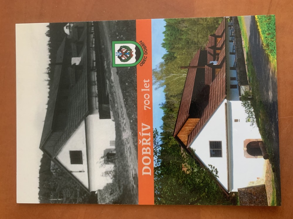 Sada pohlednic DOBŘÍV 700 let 1325-2025 Brdy okres Rokycany BARON 2025
